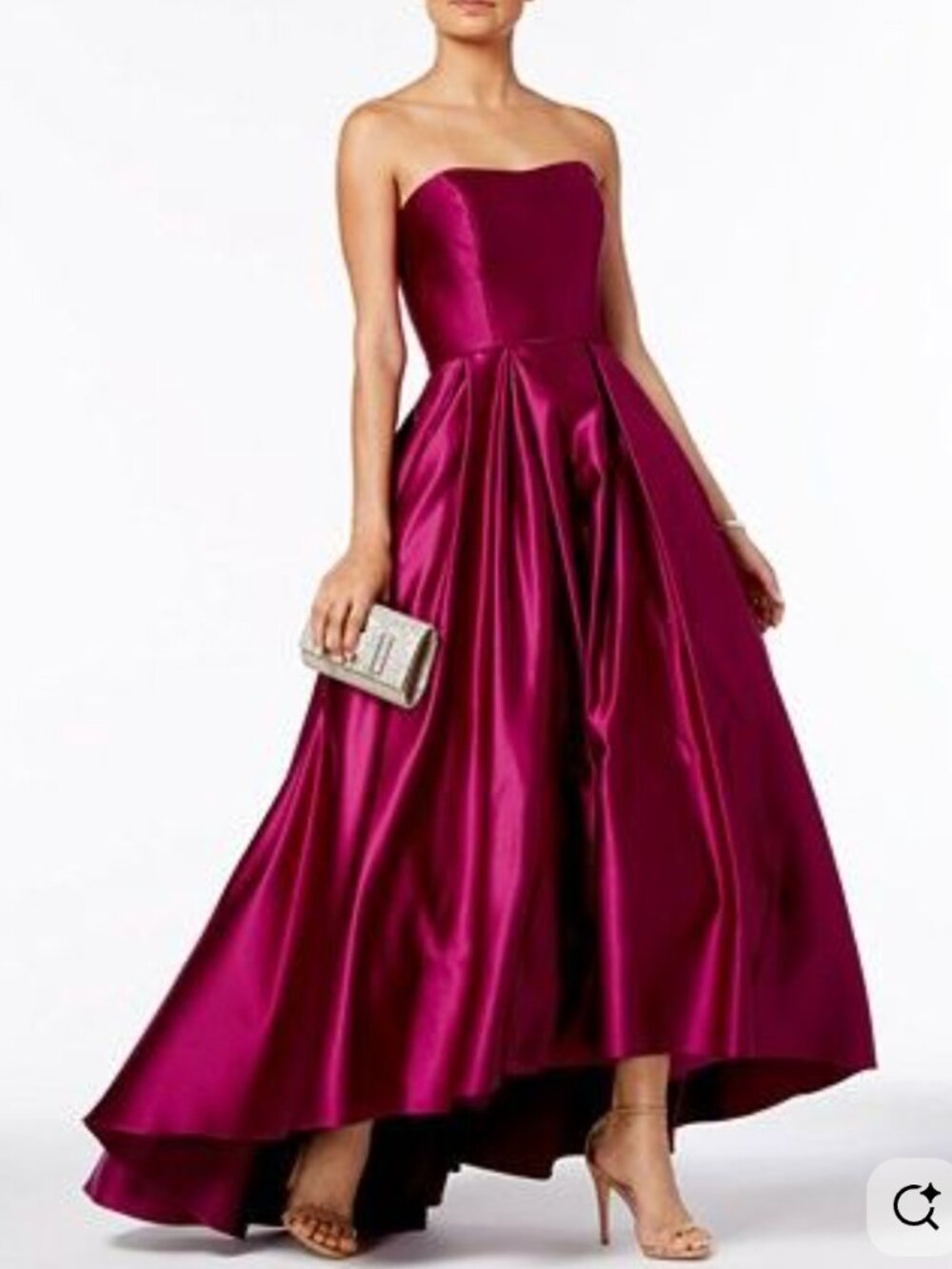 Betsy & Adam- Strapless High-Low Ballgown- sz. 10 NWT
